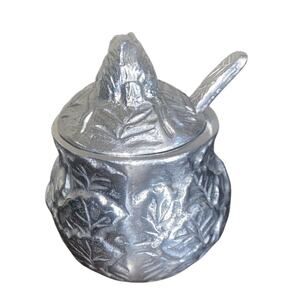 CBK LTD Pewter Sugar Bowl Cottontail Rabbit 1991 Easter